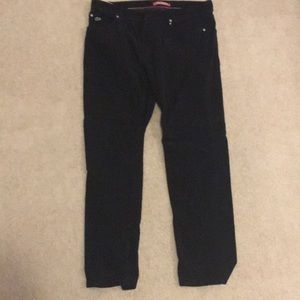 Lacoste Black Corduroy Pants Size 36 Vintage L!ve